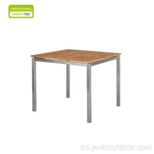 Conjunto de comedor al aire libre de teca de muebles de exterior